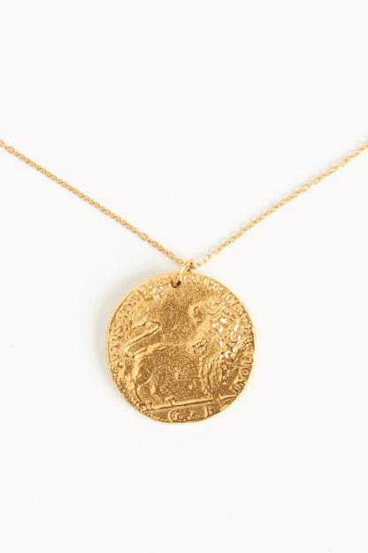 Leone 24ct Gold Plated Preowned Medallion