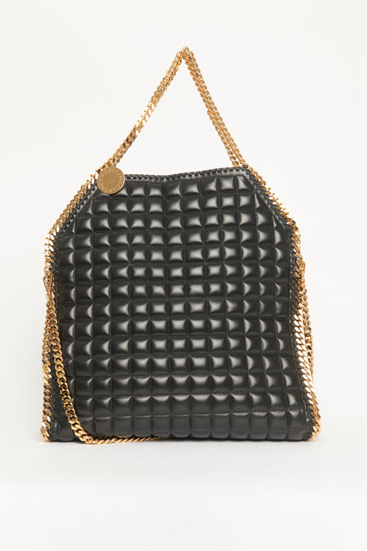 Black Oversized Quilted Falabella Preowned Bag