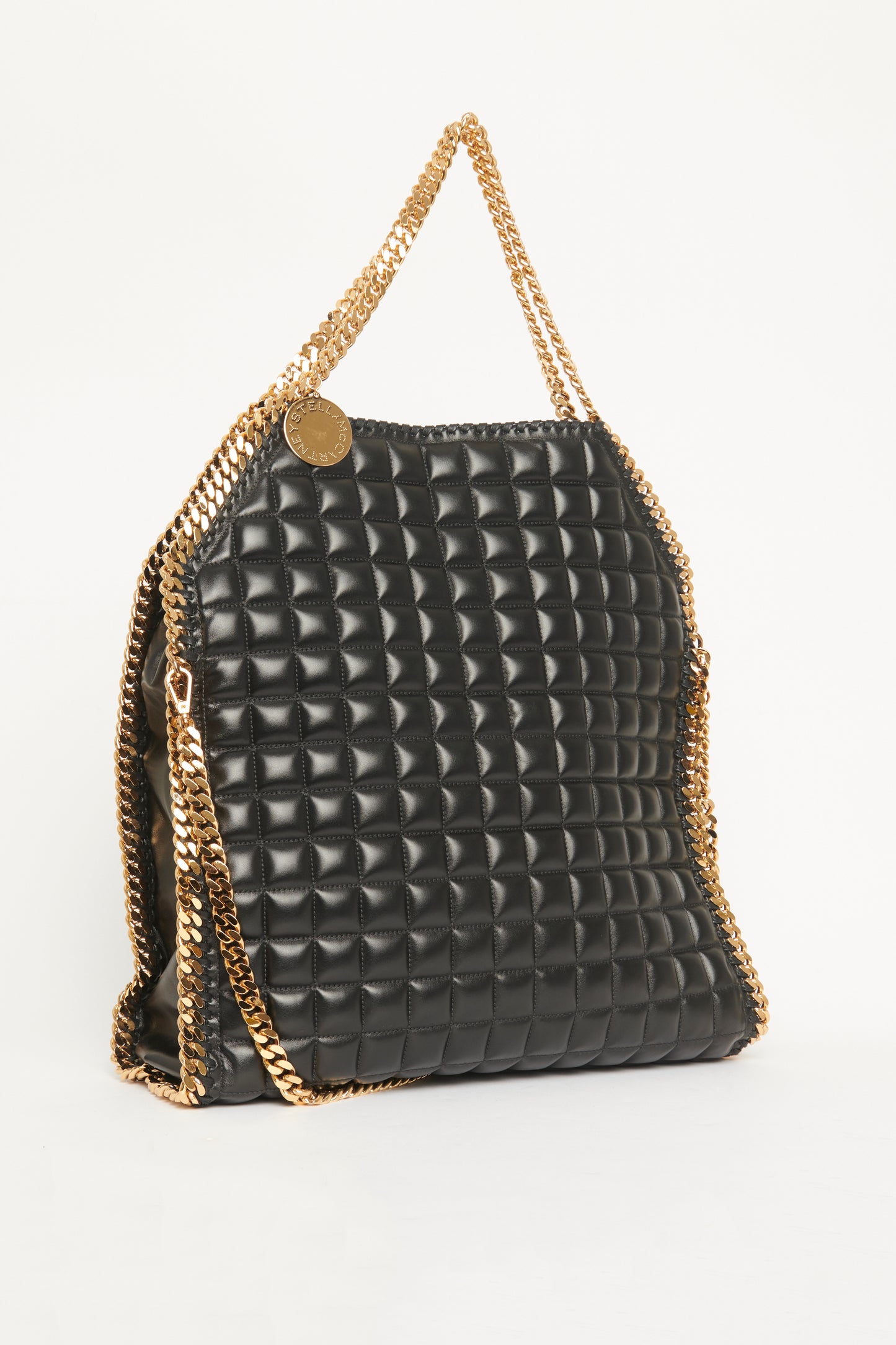 Black Oversized Quilted Falabella Preowned Bag