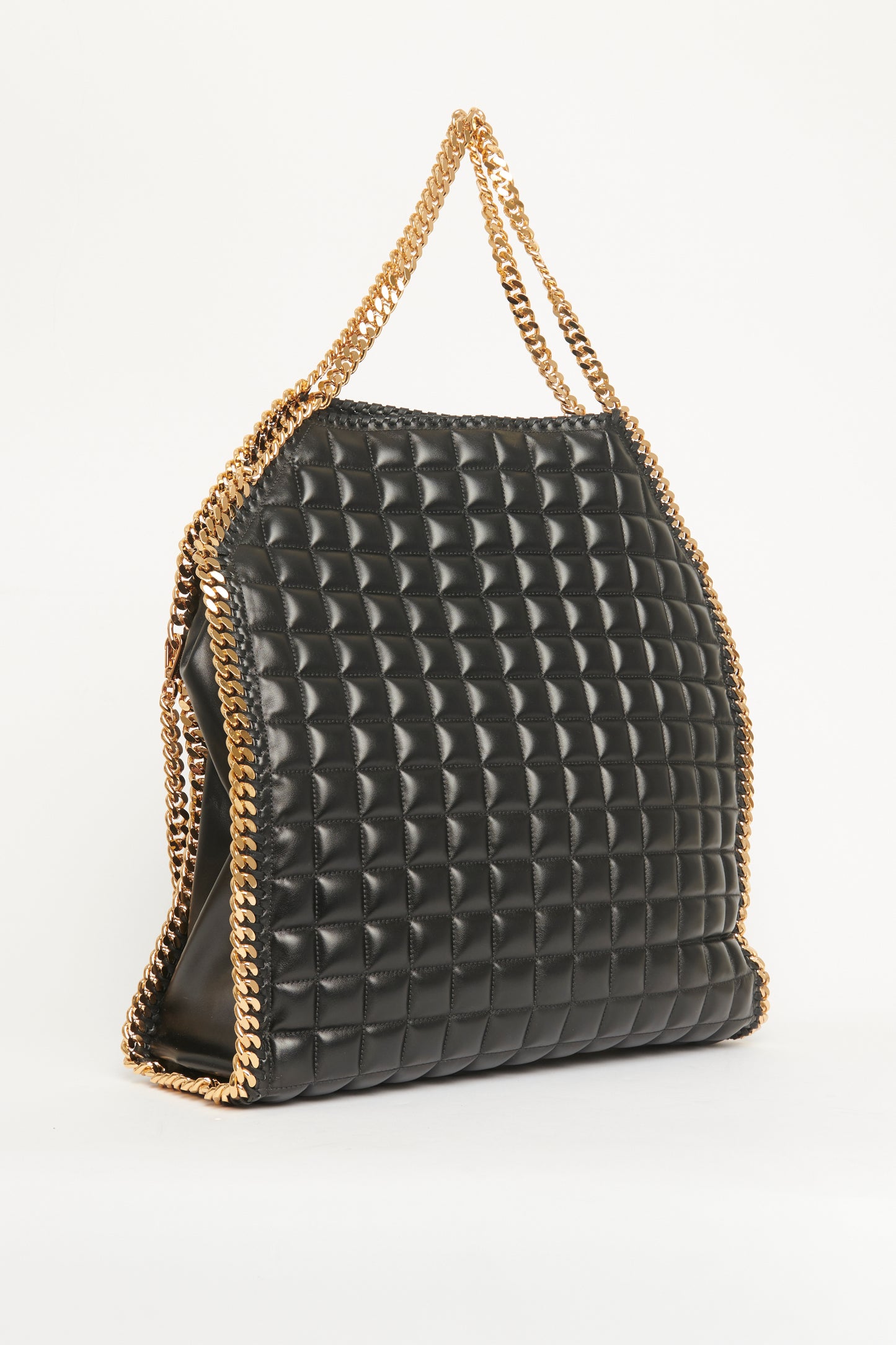 Black Oversized Quilted Falabella Preowned Bag