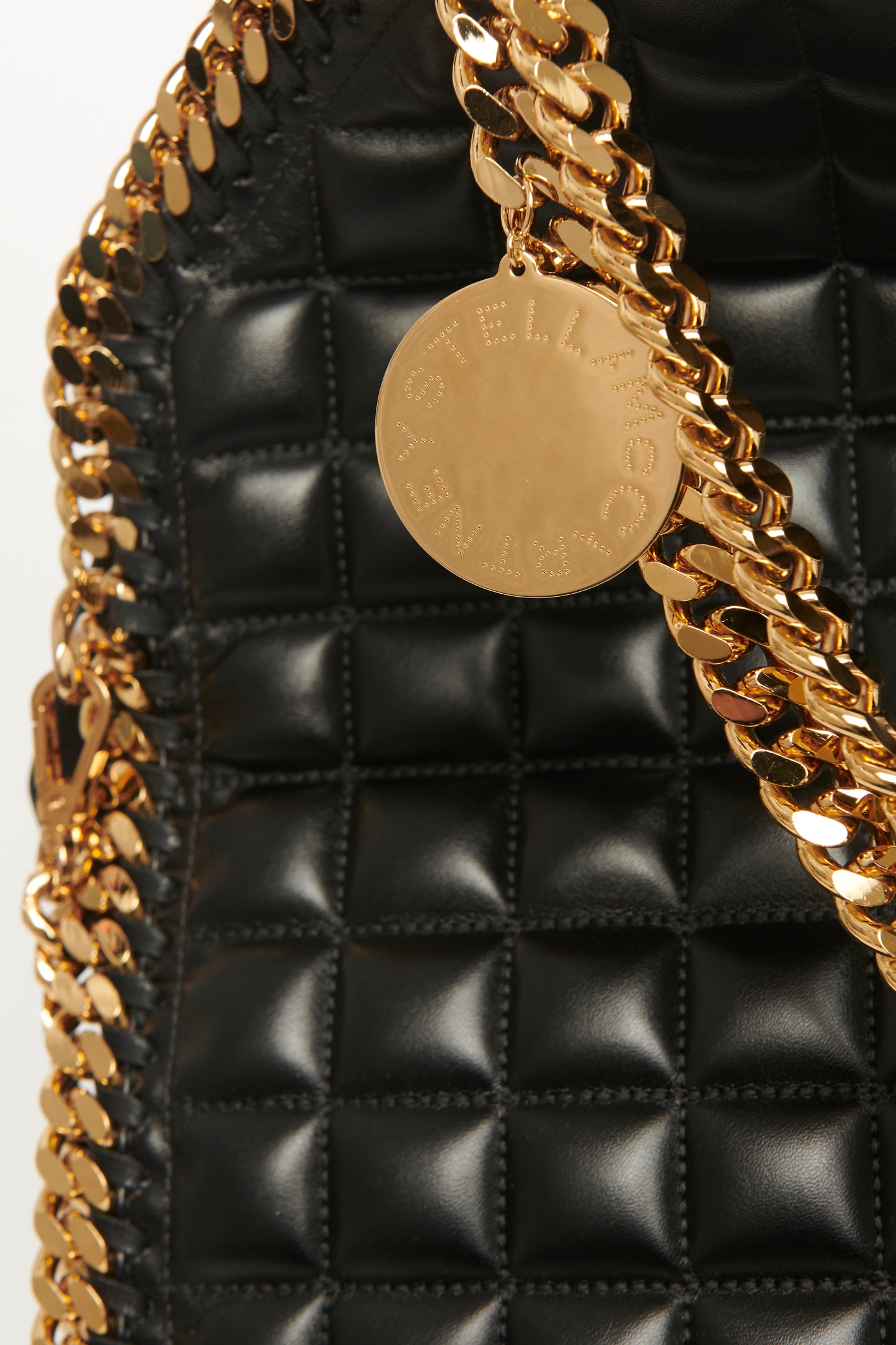 Black Oversized Quilted Falabella Preowned Bag