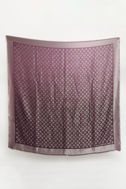 Amarante Monogram Shine Preowned Scarf