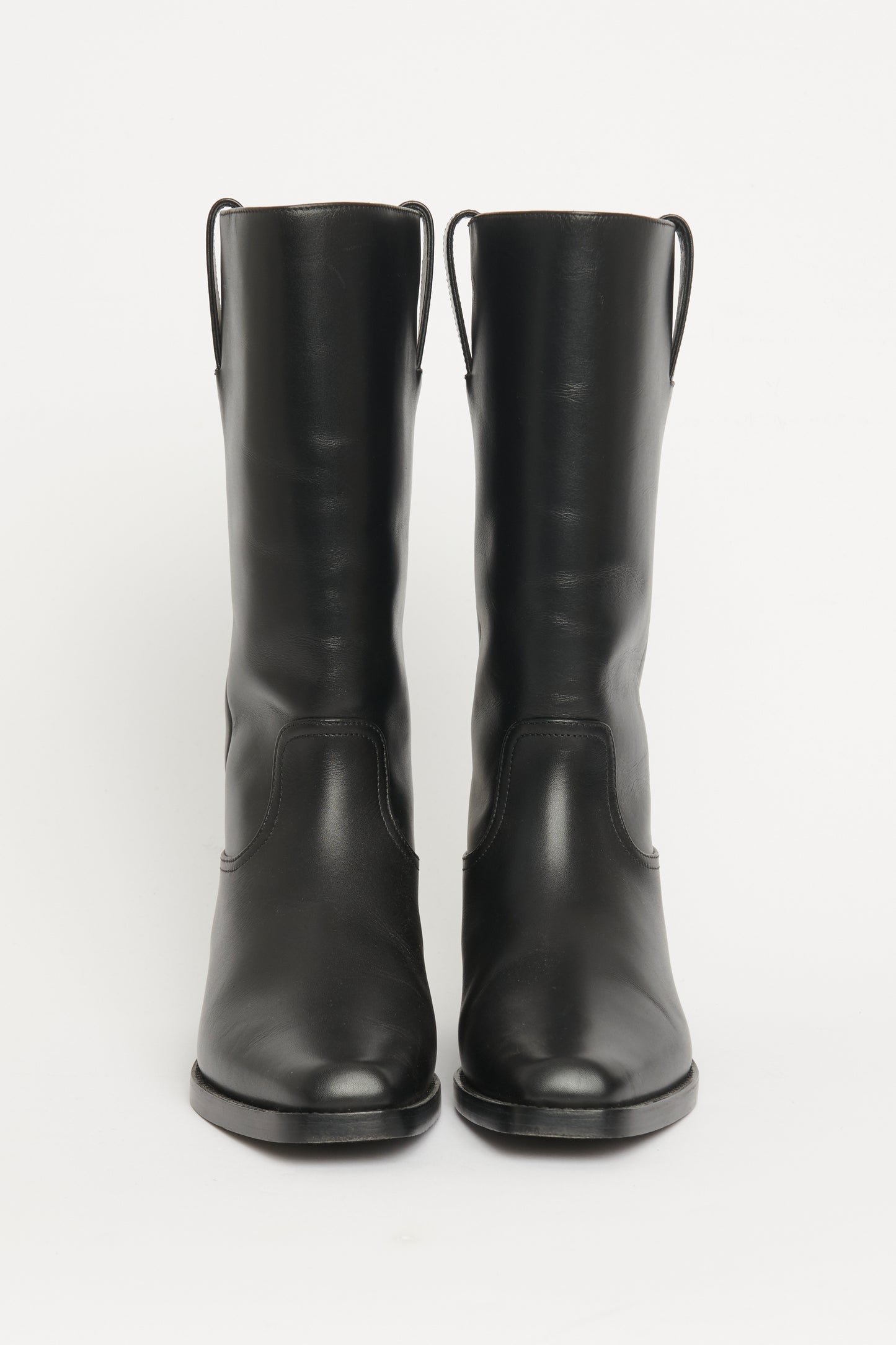 2023 Black Leather CC Preowned Cowboy Boots