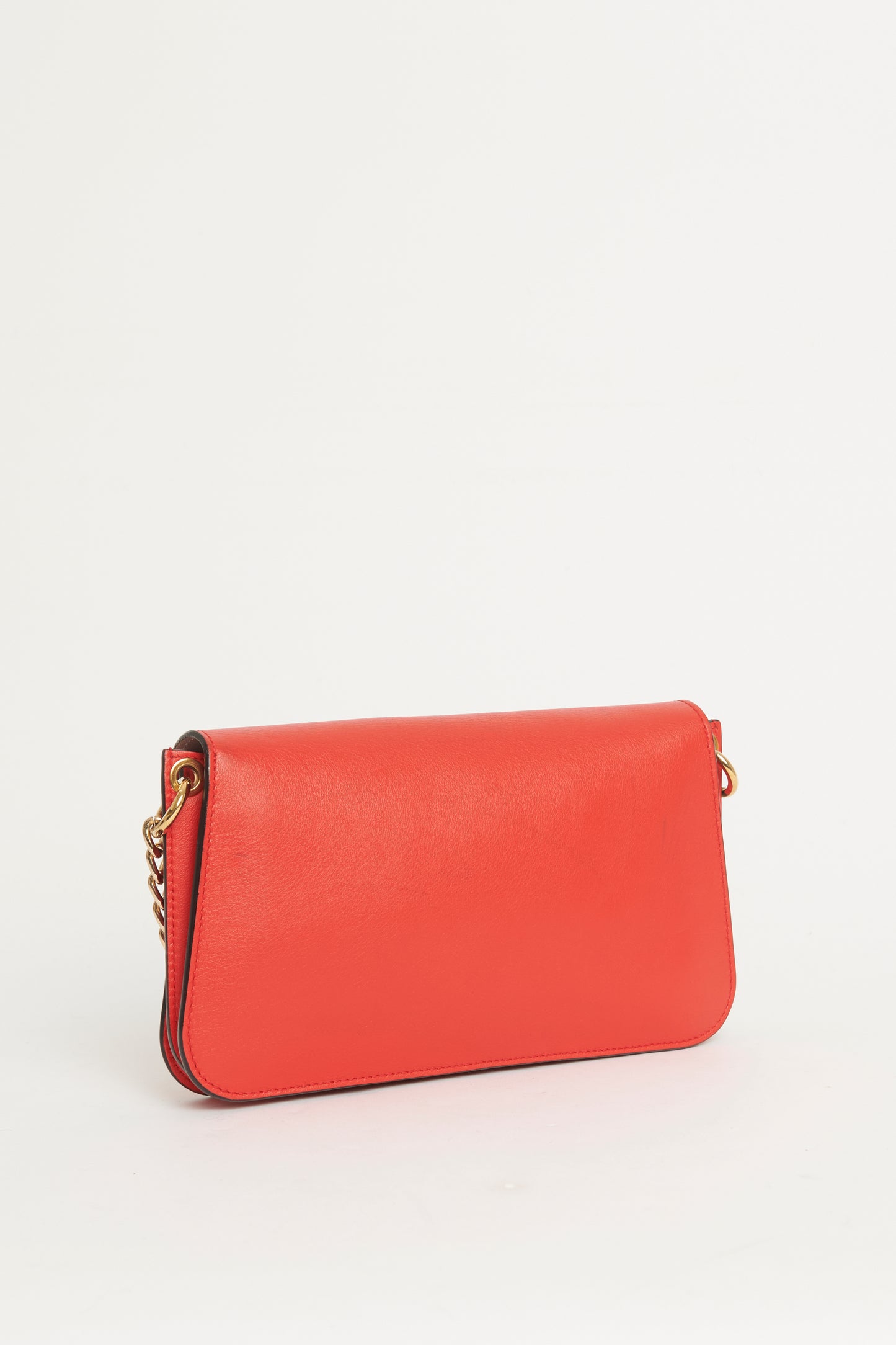 Red Leather Mini Pierce Preowned Crossbody Bag