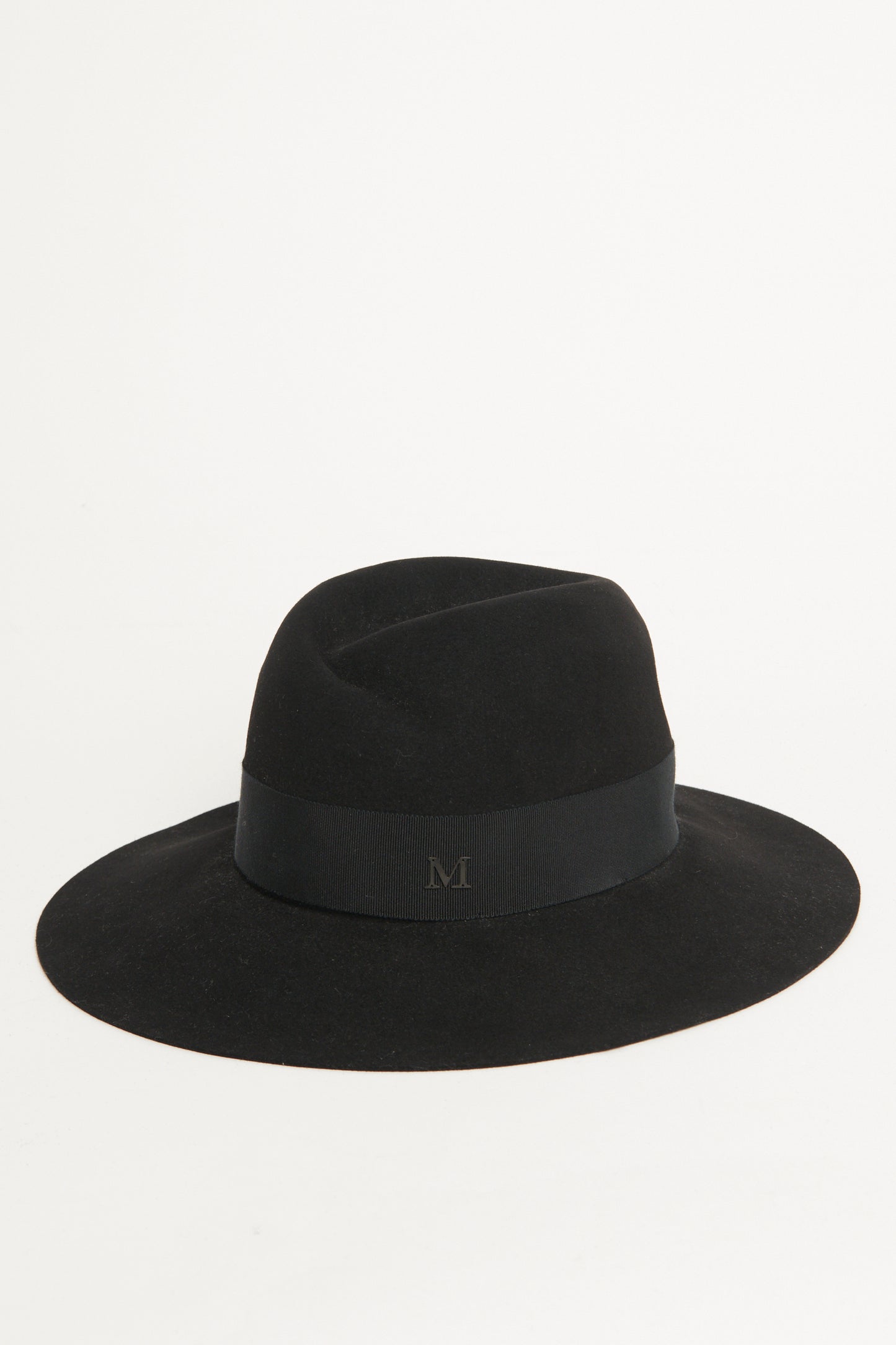 Black Felt Fedora Preowned Hat