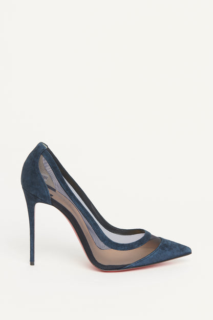 Blue Suede Preowned Galativi Pumps