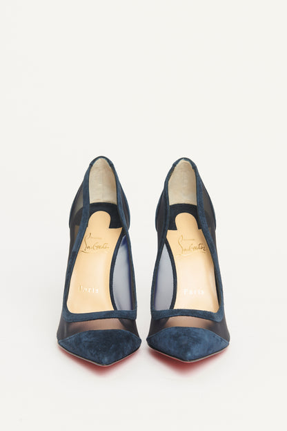 Blue Suede Preowned Galativi Pumps