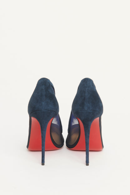 Blue Suede Preowned Galativi Pumps