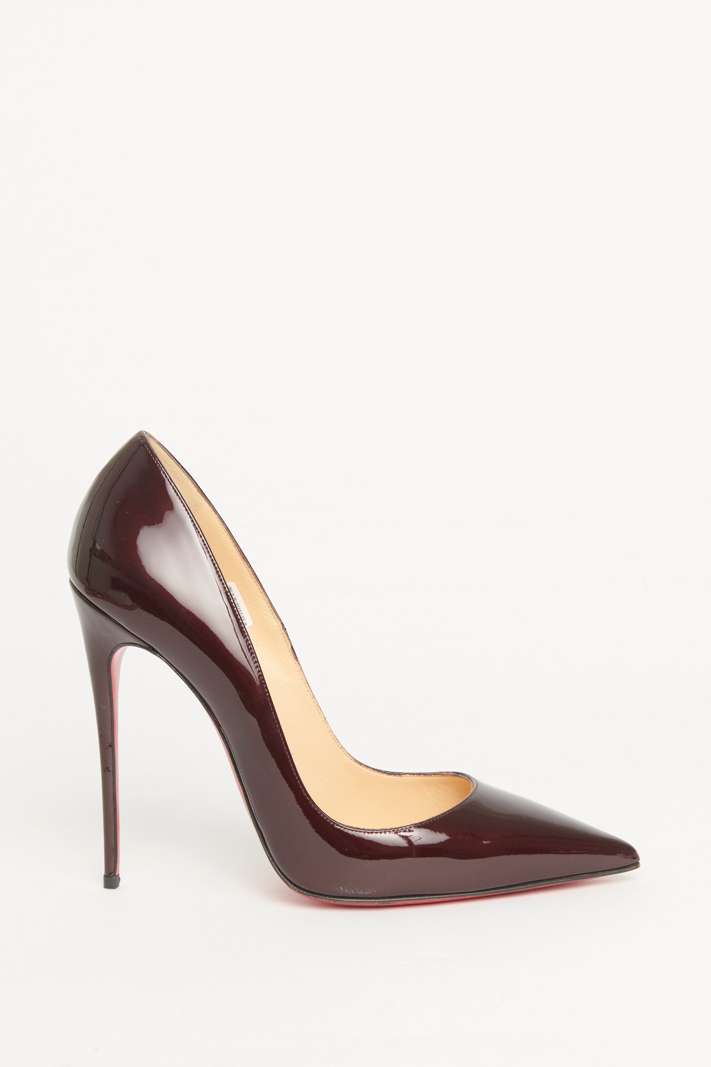 Aubergine Patent Leather Preowned So Kate Pumps