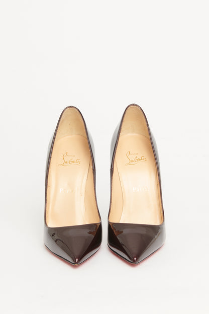 Aubergine Patent Leather Preowned So Kate Pumps