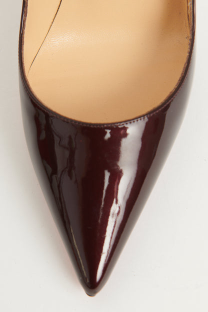 Aubergine Patent Leather Preowned So Kate Pumps