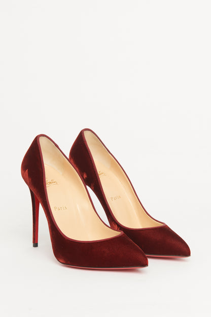 Arancio Orange Velvet Preowned So Kate Pumps