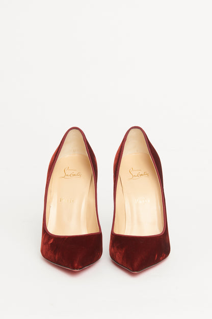 Arancio Orange Velvet Preowned So Kate Pumps