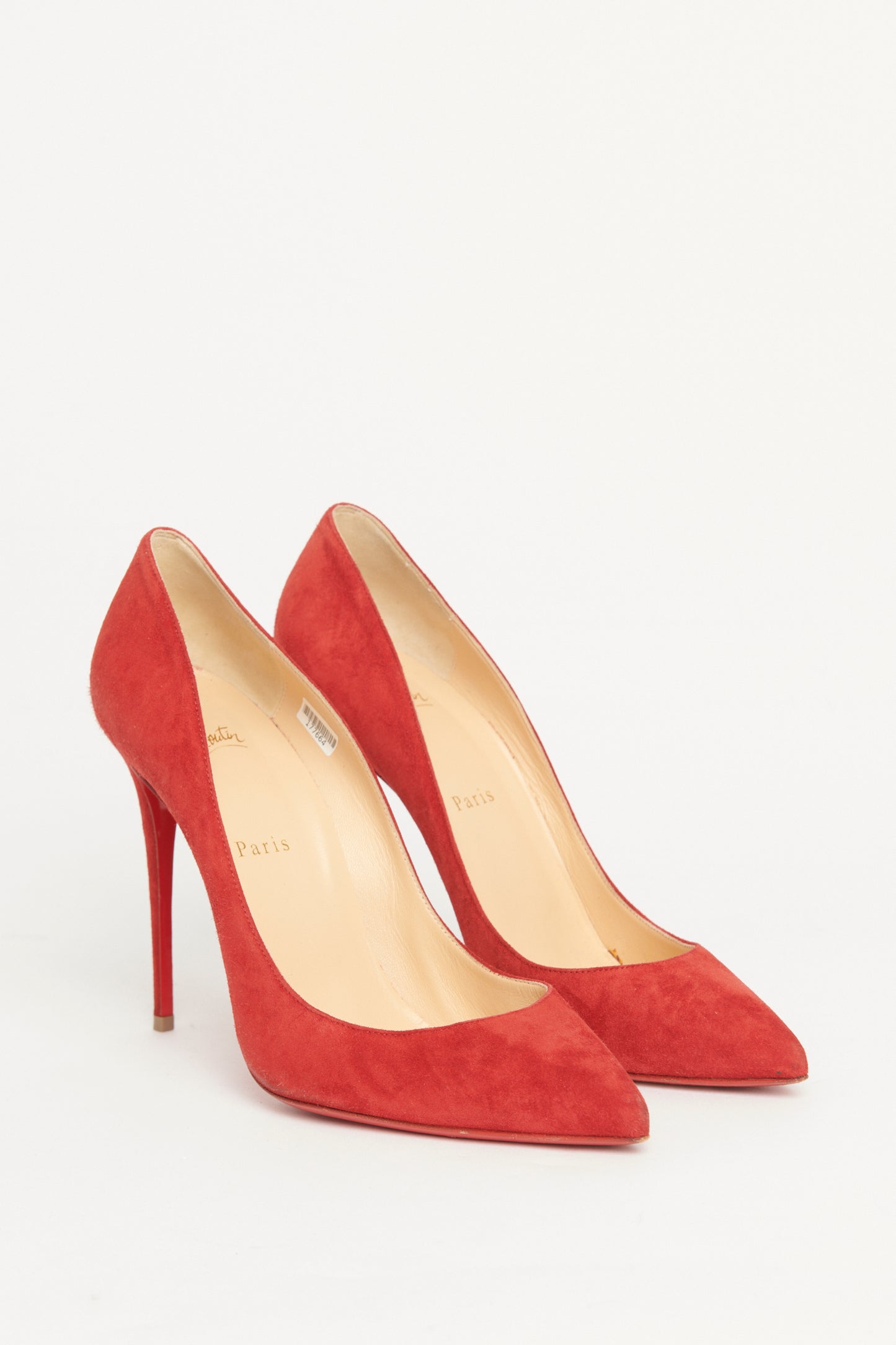 Red Suede Preowned So Kate Pumps