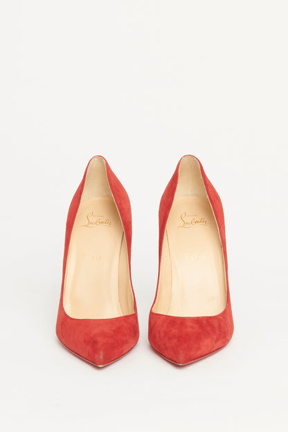 Red Suede Preowned So Kate Pumps