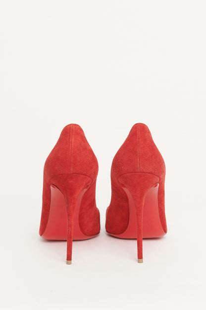 Red Suede Preowned So Kate Pumps