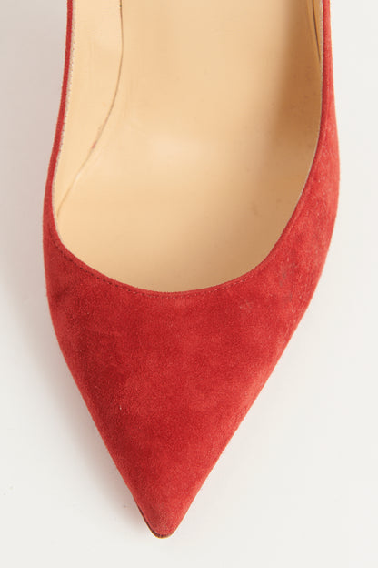 Red Suede Preowned So Kate Pumps