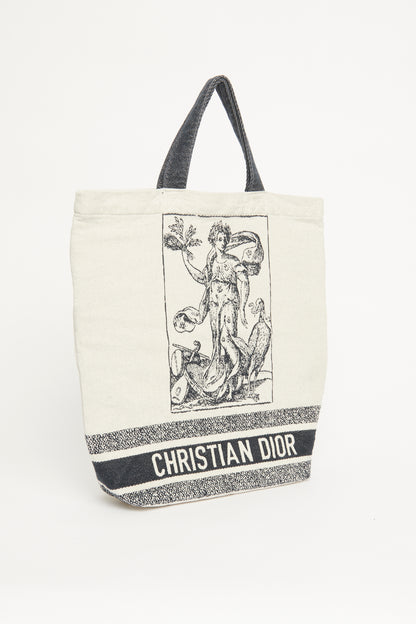 2021 Cream Preowned Cruise Shopping Tote Bag