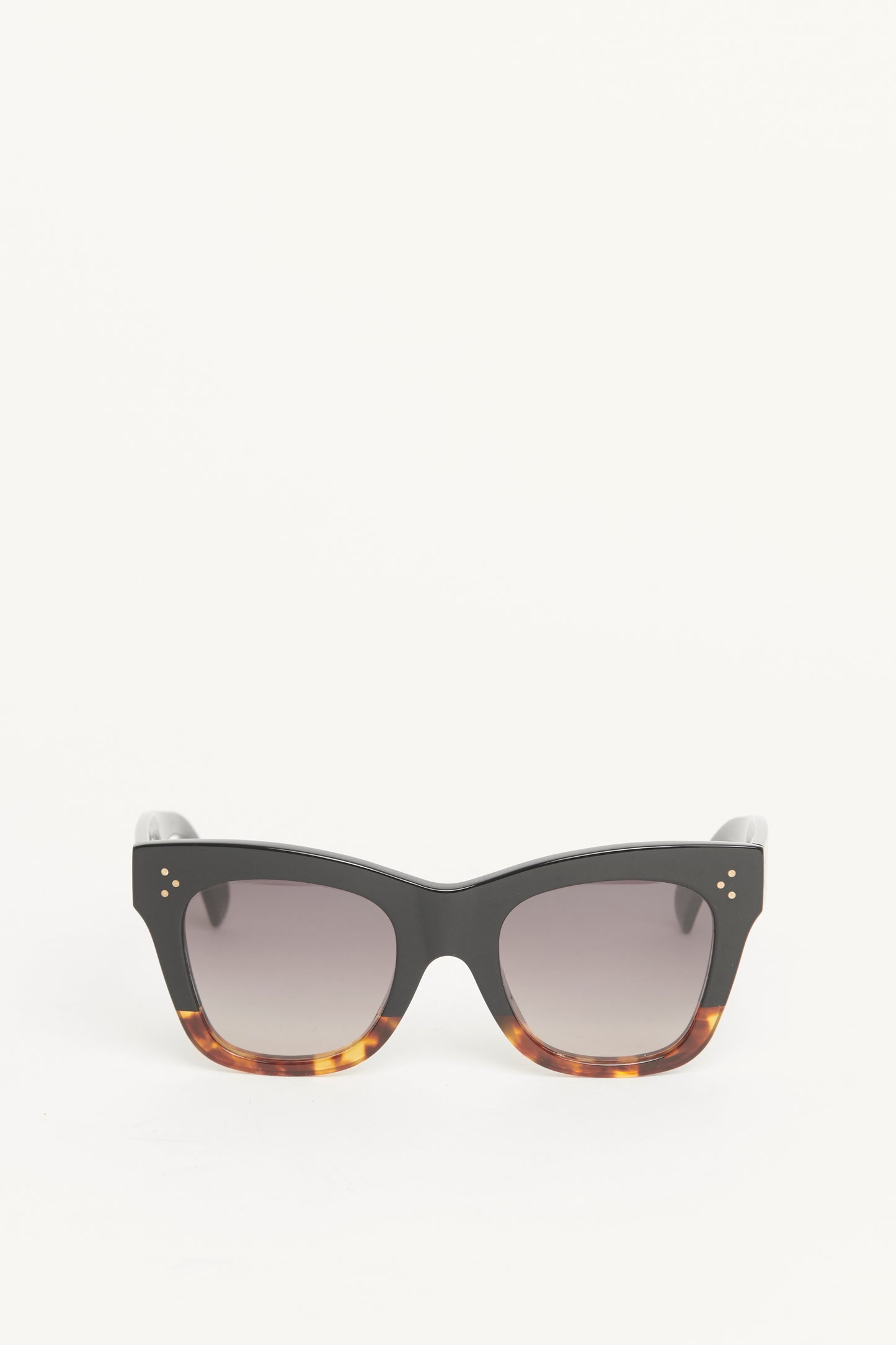 Black Acetate Preowned Catherine Sunglasses