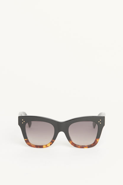 Black Acetate Preowned Catherine Sunglasses