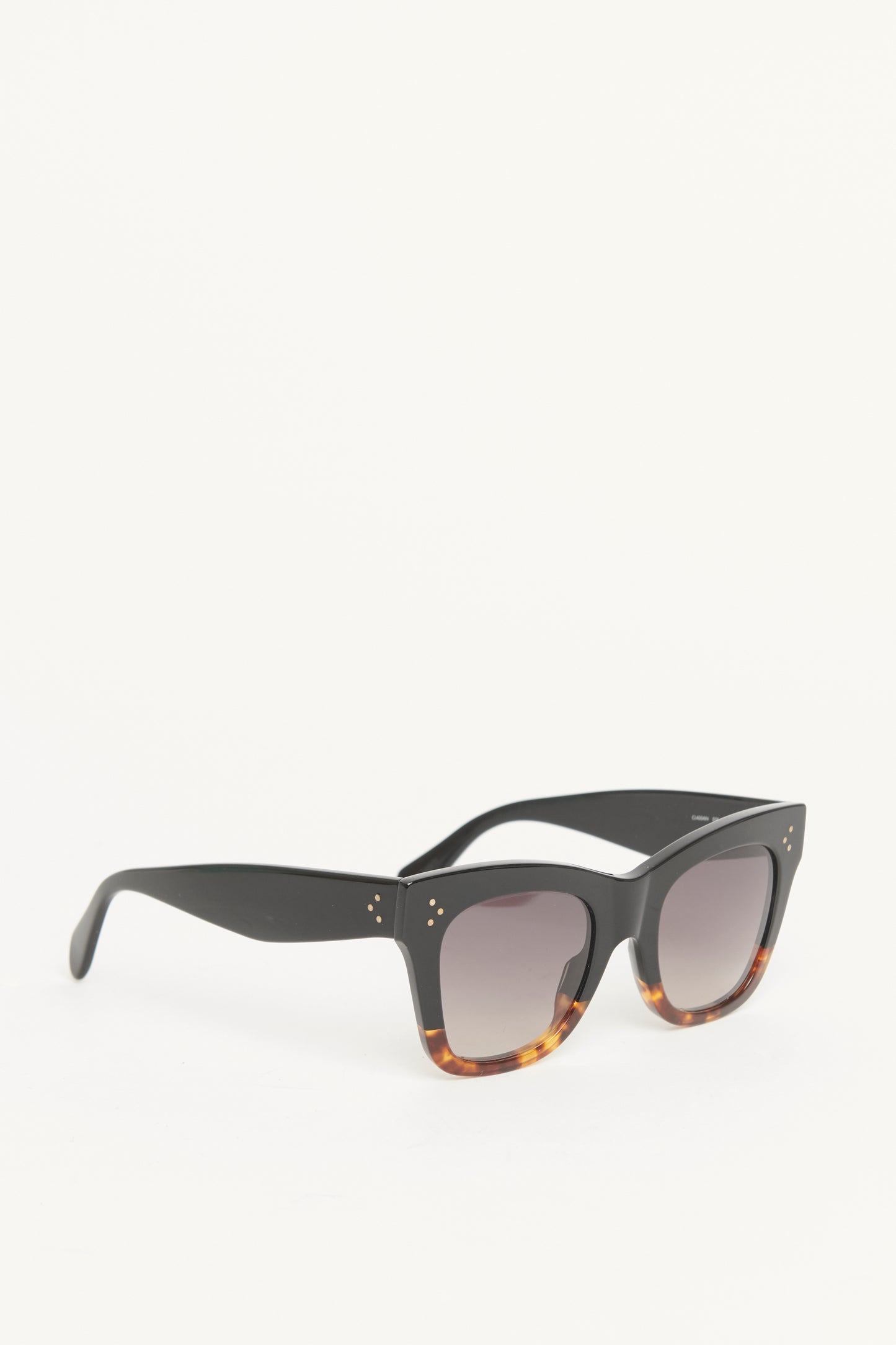 Black Acetate Preowned Catherine Sunglasses