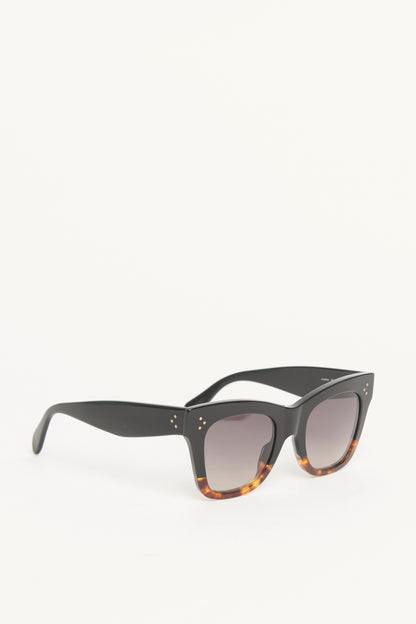 Black Acetate Preowned Catherine Sunglasses