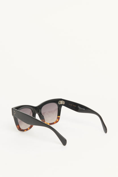 Black Acetate Preowned Catherine Sunglasses