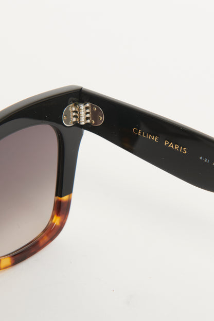 Black Acetate Preowned Catherine Sunglasses