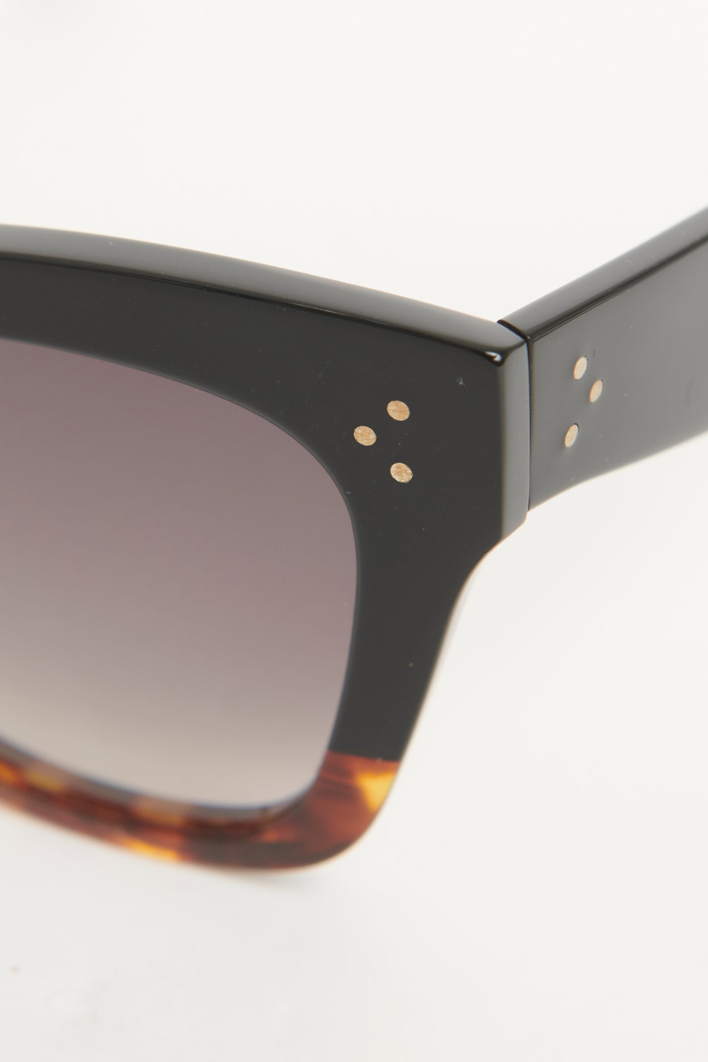 Black Acetate Preowned Catherine Sunglasses