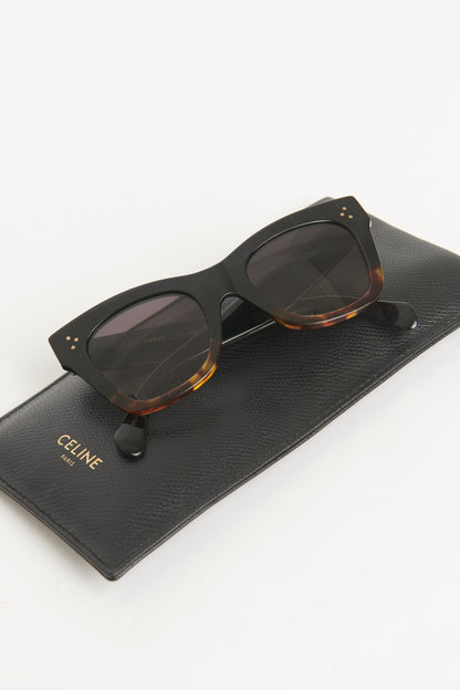 Black Acetate Preowned Catherine Sunglasses