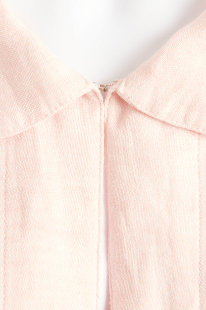 Pink Linen Preowned Smock Dress