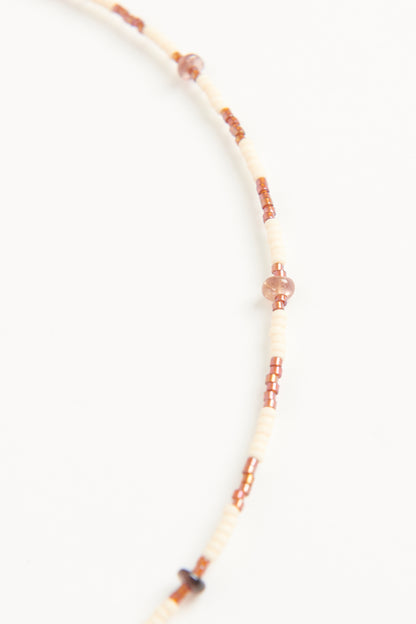 Caramel swirl stacker Necklace