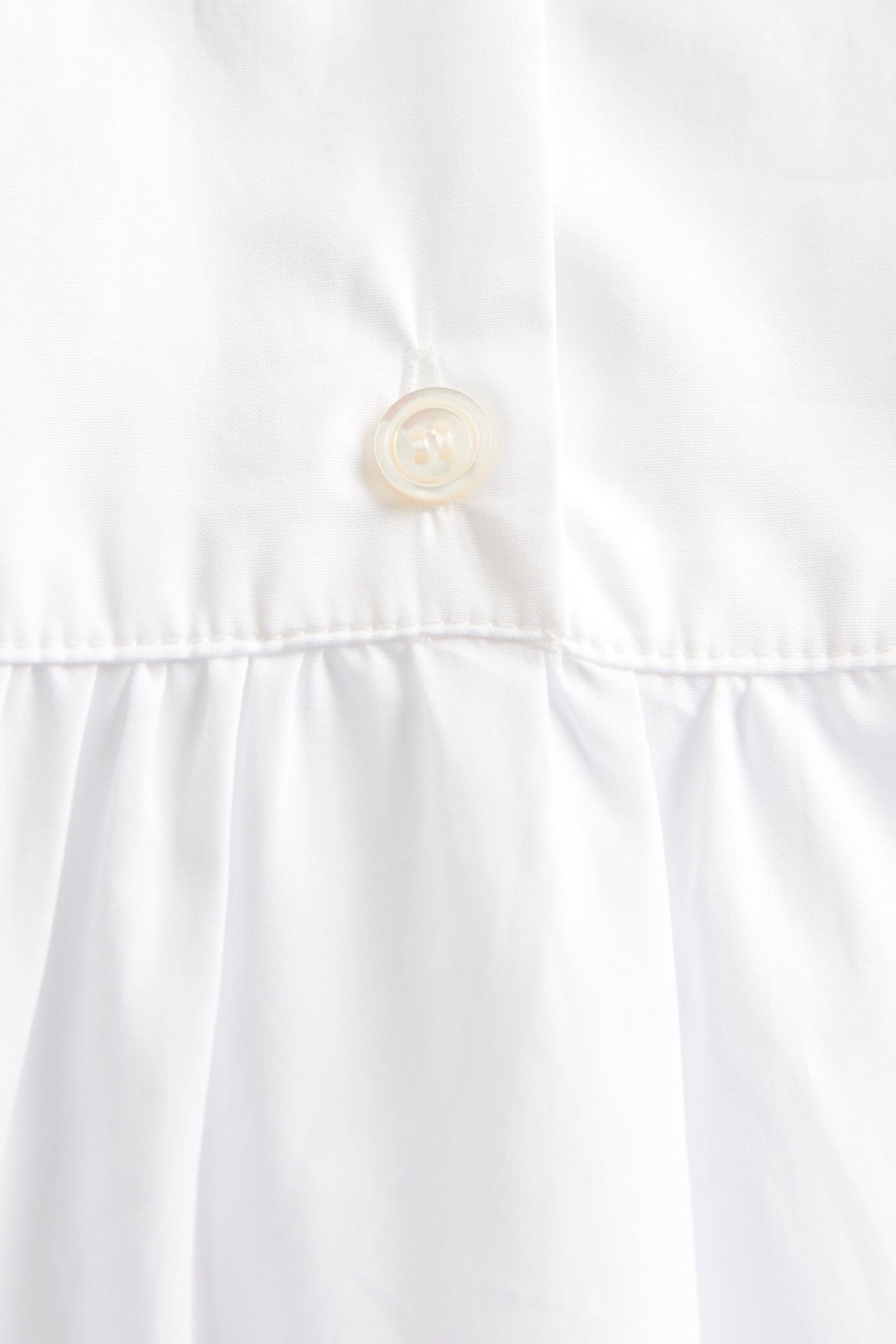 White Cotton The Shirt Dress Preowned Dress
