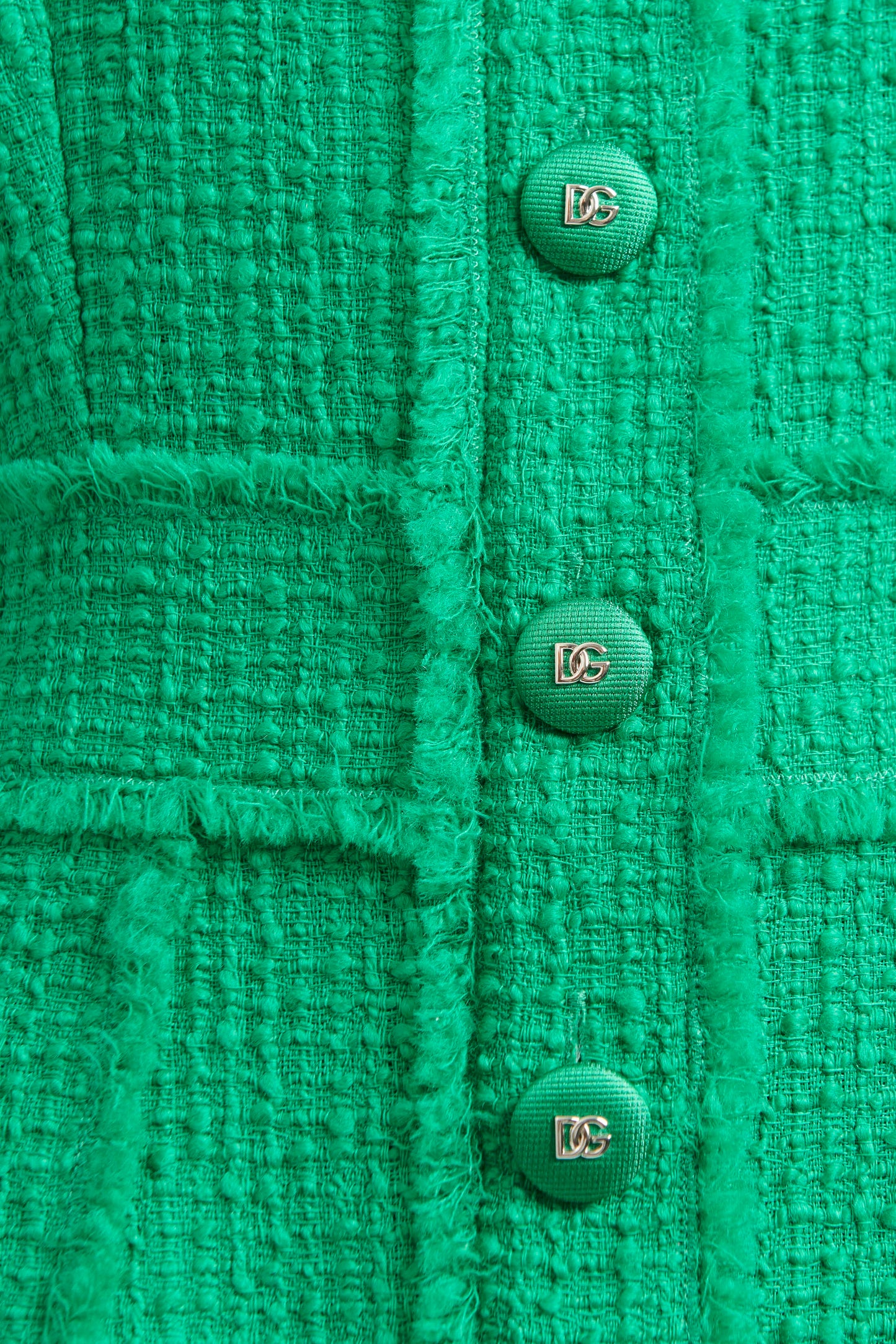 2023 Green Raschel Tweed Preowned Dress