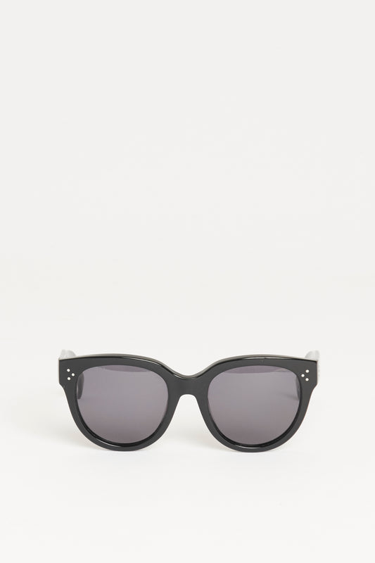 Black Acetate Preowned Audrey Oversized Sunglasses