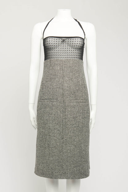 2023 Grey Tweed Preowned Bigout Caviar Dress