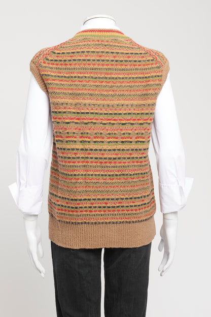 Multi Lovers Rock Wool Preowned Sweater Vest