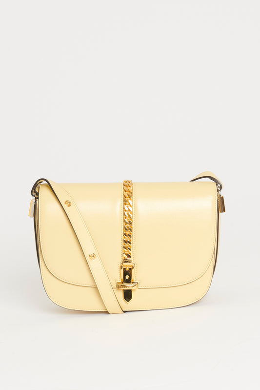 Yellow Leather Preowned 1969 Sylvie Shoulder Bag