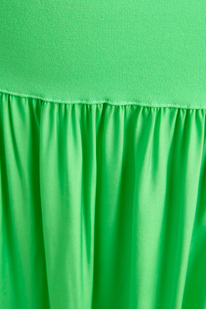 2022 Green Silk Envers Cutout Preowned Dress