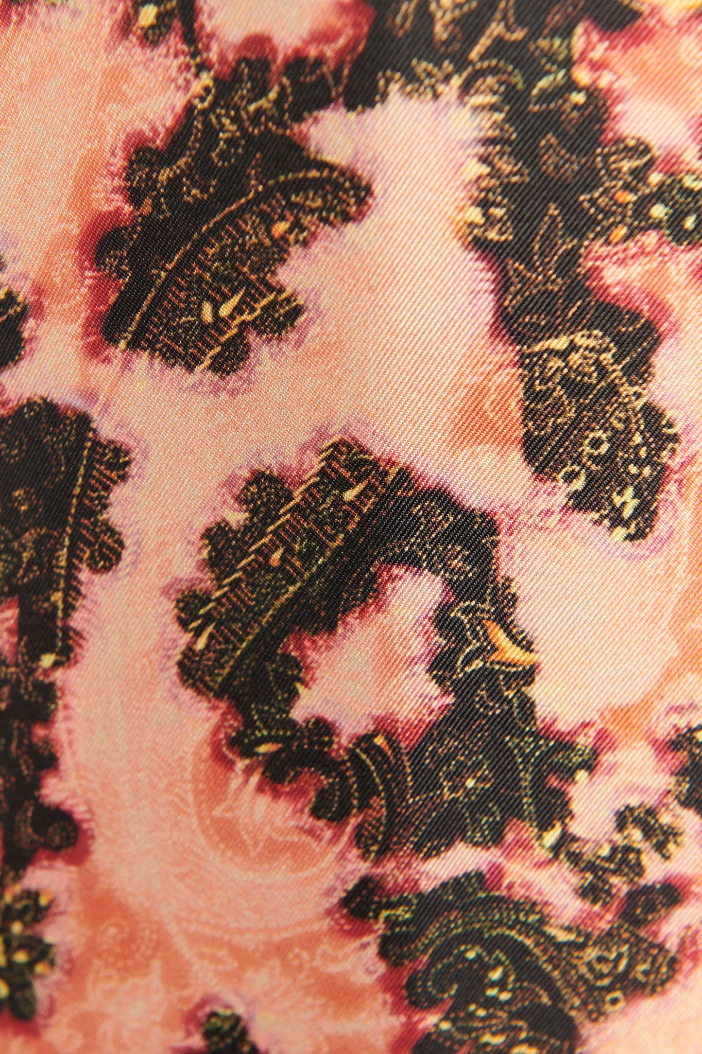 2014 Pink Silk Preowned Paisley Bomber Jacket