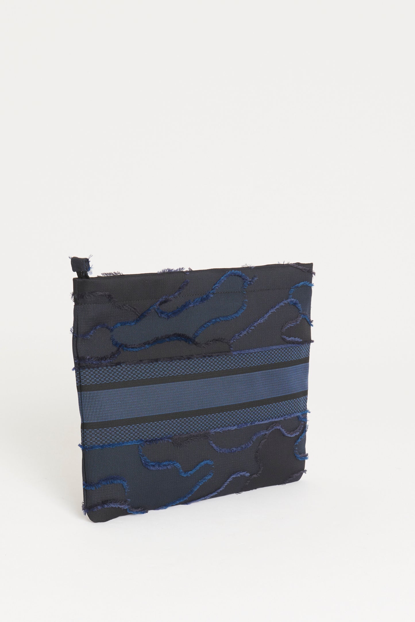 Navy Blue Camouflage Preowned Travel Pouch