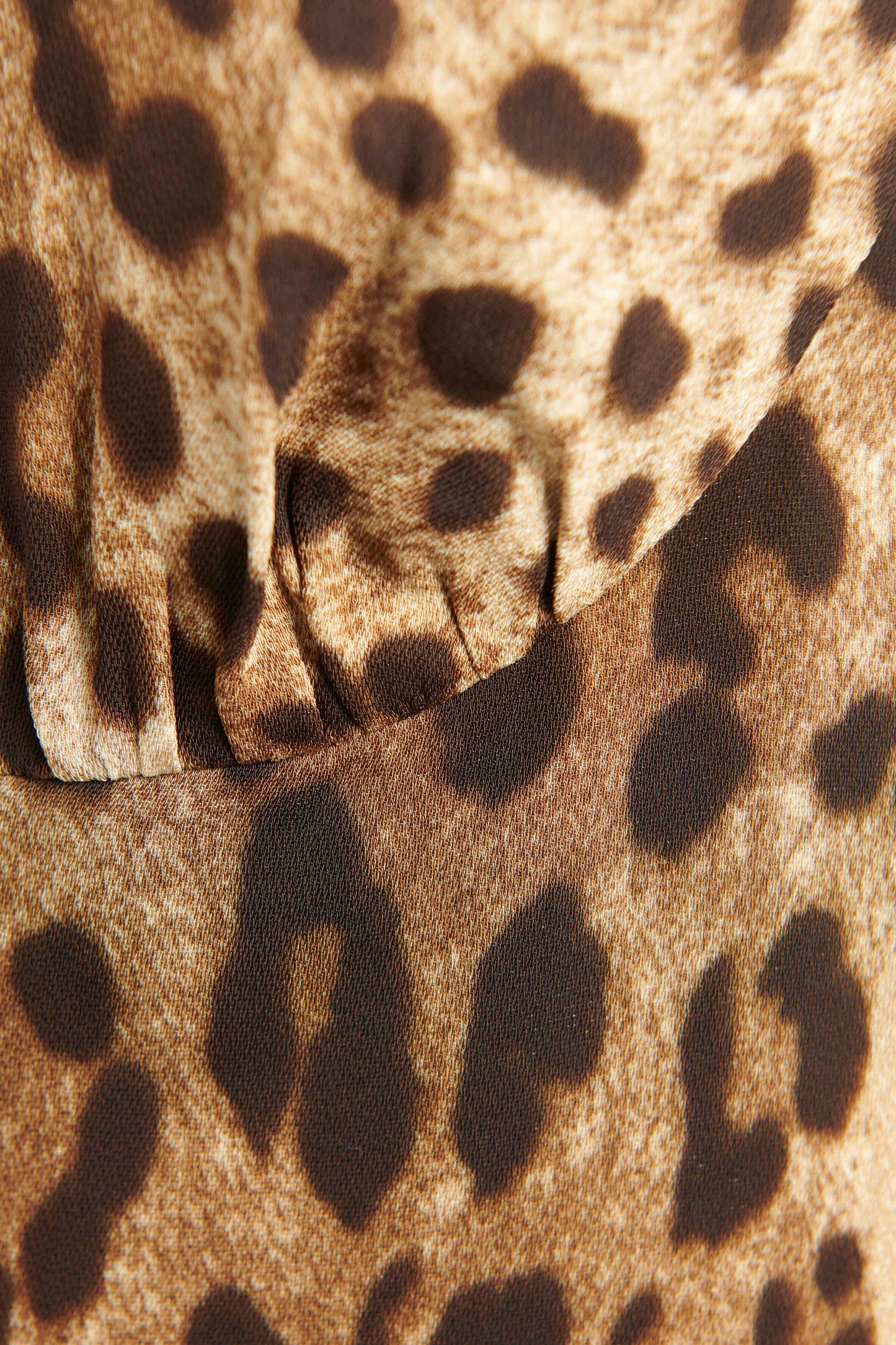 Leopard Viscose Blend Preowned Knee Length Dress