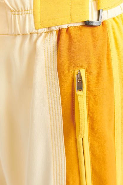 Lacey Yellow Silk Preowned Track Pants