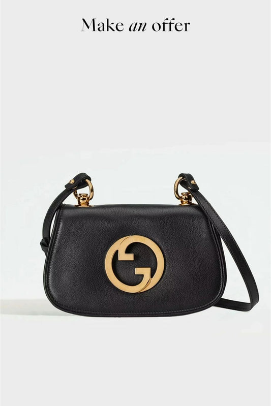 Blondie Preowned Mini Bag in Black Leather