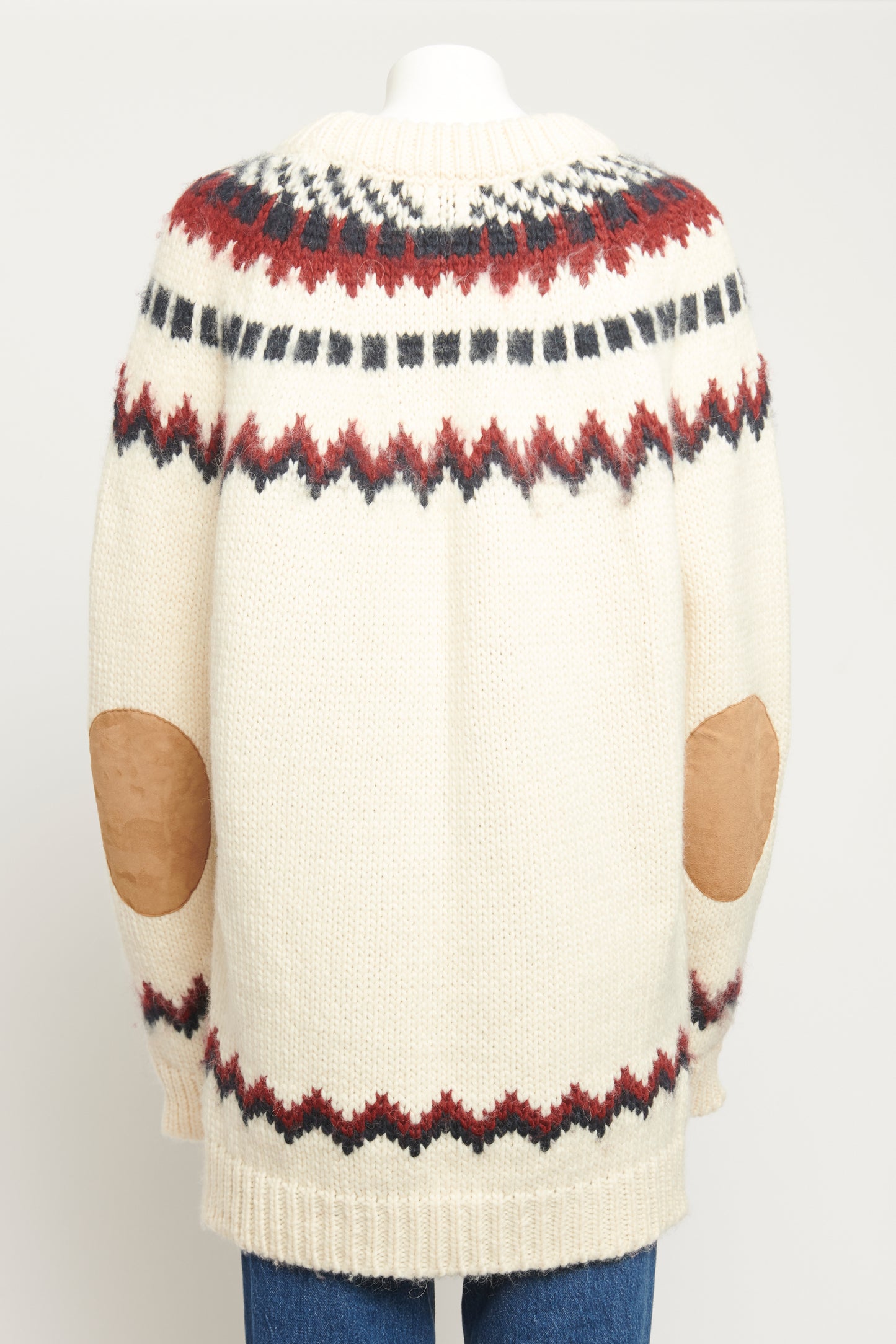 Cream Wool & Cashmere Preowned Fairisle Jumper Dress