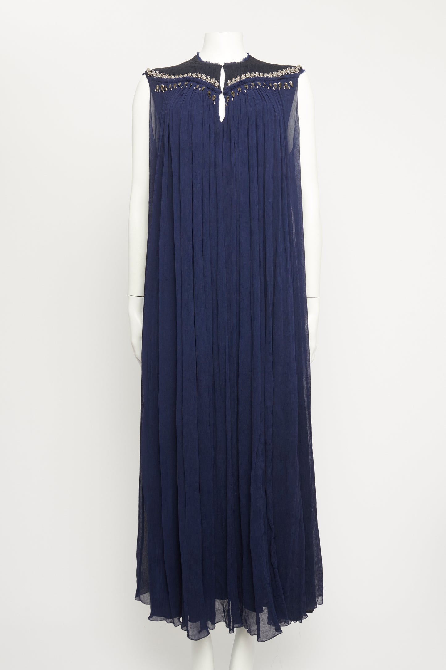 2019 Navy Blue Midi Dress