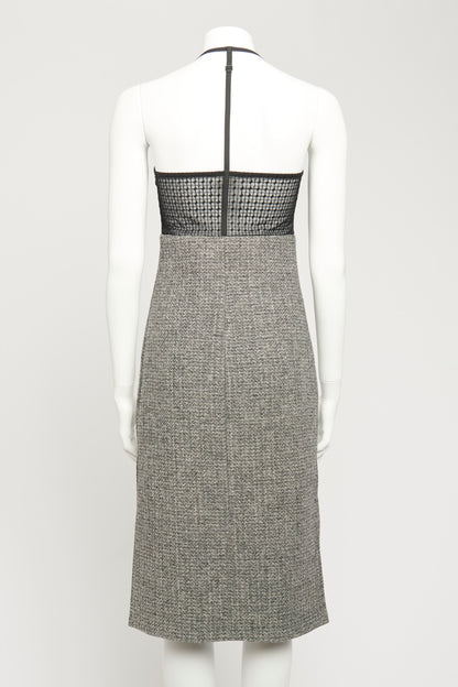 2023 Grey Tweed Preowned Bigout Caviar Dress