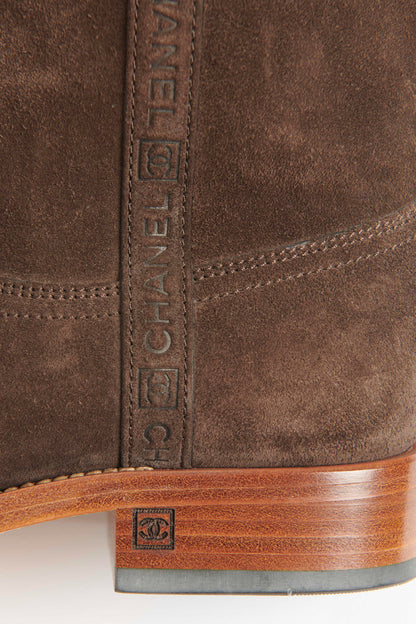 Brown Suede Preowned Cowboy Boots