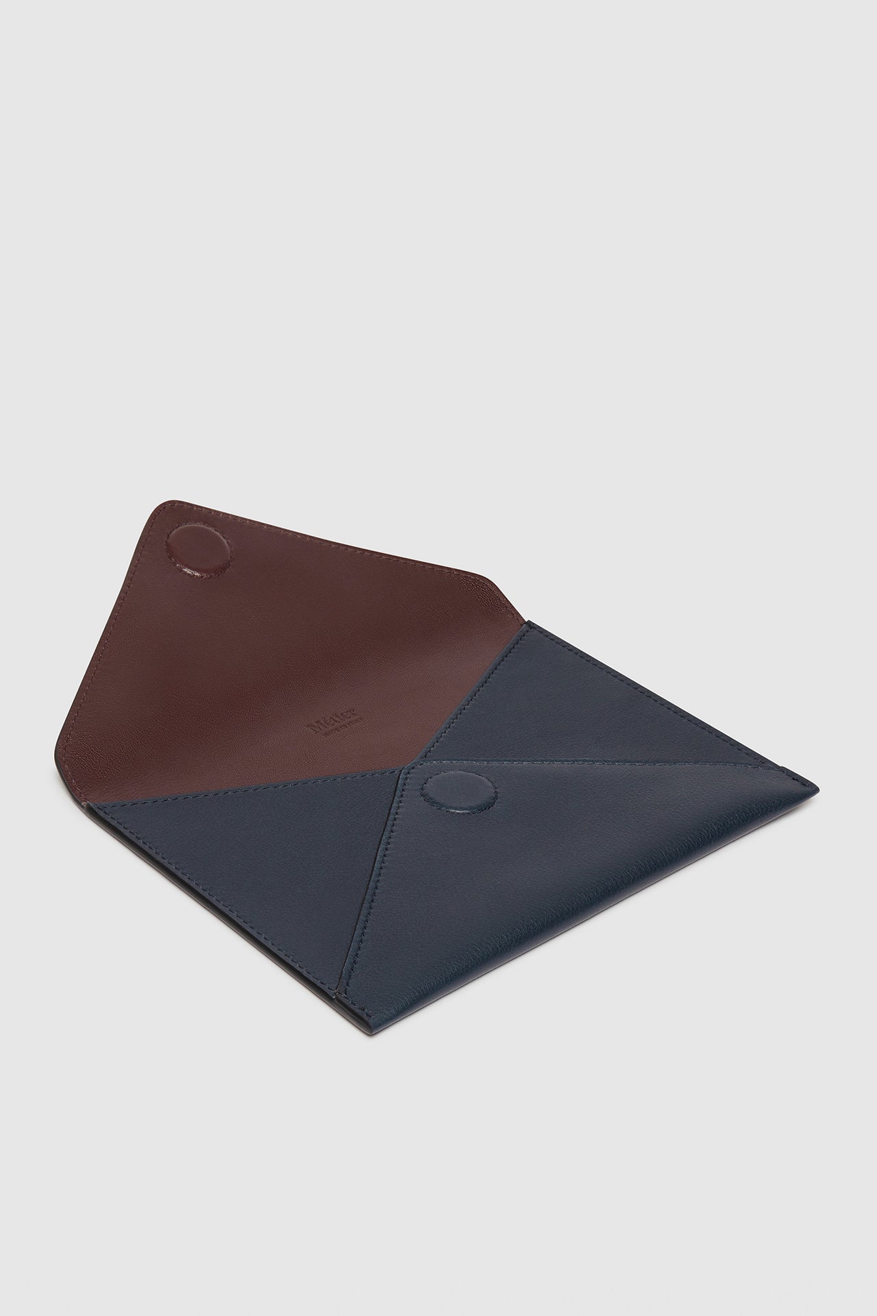 Blue Smooth Calfskin Envelope