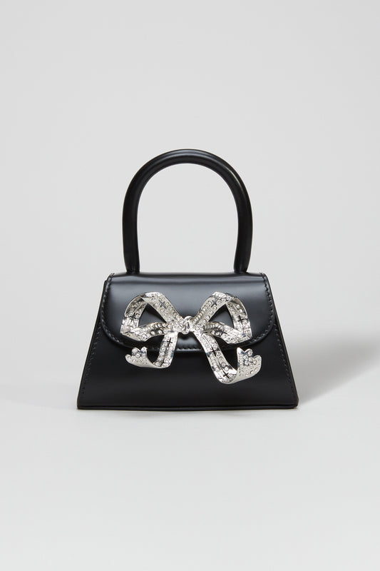 Black Capri Silver Micro Bag